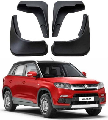 Sitwell Front Mud Guard, Rear Mud Guard For Maruti Brezza 2017(Black)