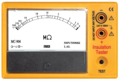 Meco MC_ANG Analog Insulation Tester Digital Multimeter(Yellow 8000 Counts)