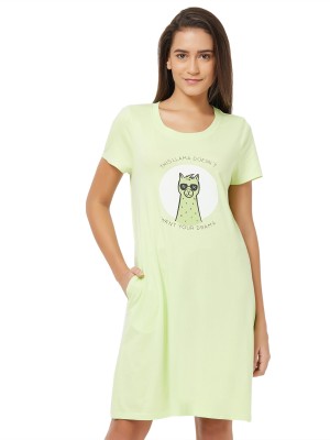 SOIE Women Nightshirts(Green)