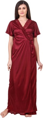 fasense Women Robe(Maroon)