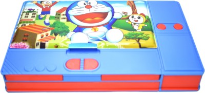 Arishto Jumbo Doraemon Art Plastic Pencil Box(Set of 1, Blue)