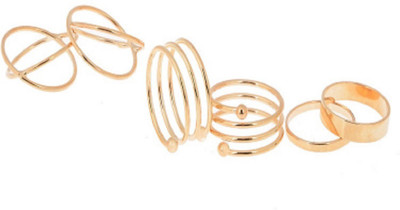 iTS New ROSE GOLD color 6 pcs /set knuckle rings for girls Alloy Knuckle Ring