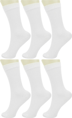 Neska Moda Boys & Girls Solid Mid-Calf/Crew(Pack of 6)
