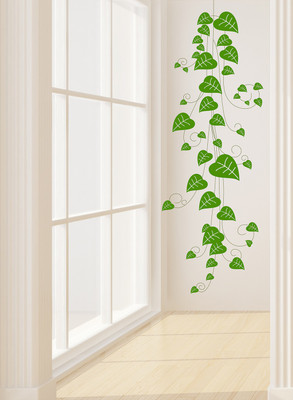 fuzzy 120 cm Tree Self Adhesive Sticker(Pack of 1)