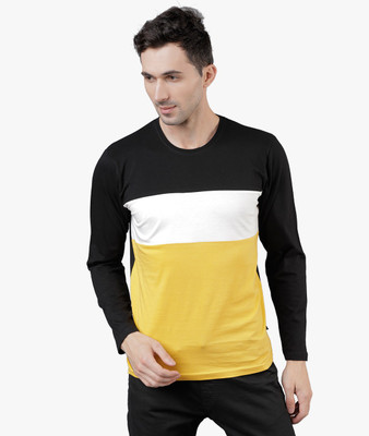 LOCOMOTIVE Colorblock Men Round Neck Multicolor T-Shirt