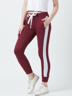 THE DRY STATE Solid Women Maroon Track Pants