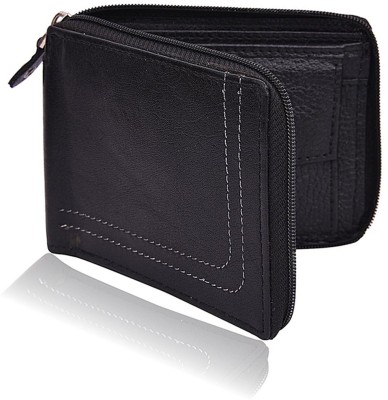 Bizarre Kraftz Men Black Genuine Leather Wallet(5 Card Slots)