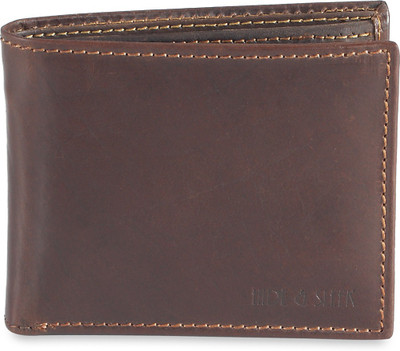 73% OFF on HIDE & SLEEK Men Brown Genuine Leather Wallet(9 Card Slots) 73% OFF on HIDE & SLEEK Men Brown Genuine Leather Wallet(9 Card Slots)