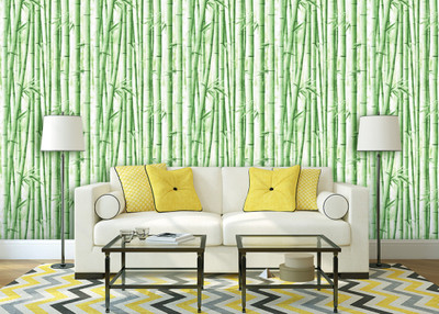 akadeco Paper, Vinyl Decorative Green Wallpaper(L x W: 330 cm x 45 cm)