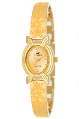 Le Carter 2019LCW08 Golden Premium Designer Analog Watch - For Girls