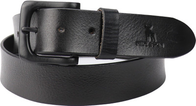 HIDE & SKIN Men Casual Black Genuine Leather Belt