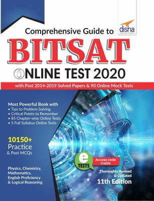 Comprehensive Guide to BITSAT Online Test 2020 with Past 2014-2019 Solved Papers & 90 Online Mock Tests 11th edition(English, Paperback, Disha Experts)