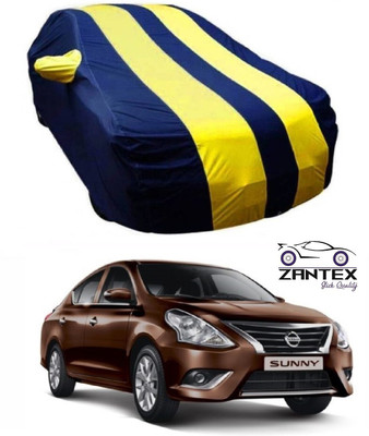 ZANTEX Car Cover For Nissan Sunny (With Mirror Pockets)(Blue, Yellow)