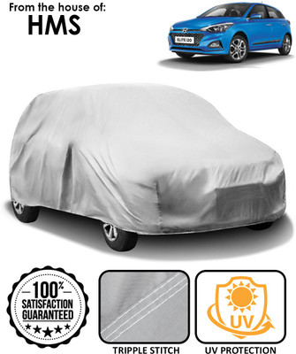 HMS Car Cover For Hyundai Elite i20 (Without Mirror Pockets)(Silver)