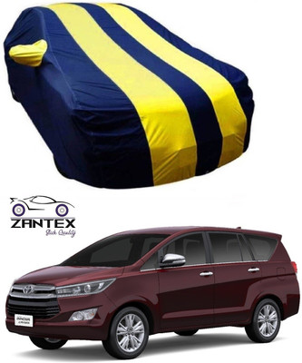 ZANTEX Car Cover For Toyota Innova (With Mirror Pockets)(Blue, Yellow)