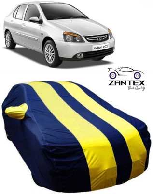 ZANTEX Car Cover For Tata Indigo eCS (With Mirror Pockets)(Blue, Yellow)