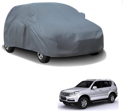 AuTO ADDiCT Car Cover For Mahindra Rexton (With Mirror Pockets)(Grey)