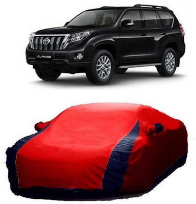 HDSERVICES Car Cover For Toyota Land Cruiser Prado (With Mirror Pockets)(Red)