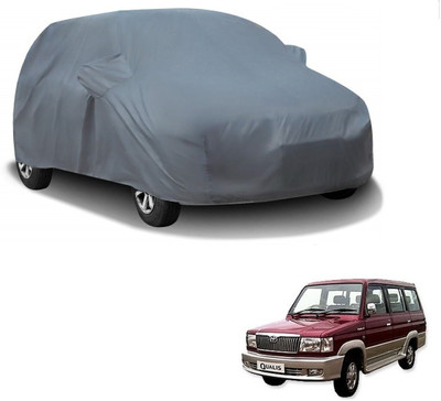 AuTO ADDiCT Car Cover For Toyota Qualis (With Mirror Pockets)(Grey)