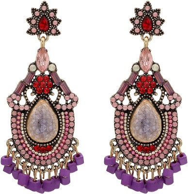 Mizorri BE034010PR Crystal Alloy Drops & Danglers