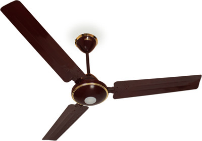 MAYA Super Eco Tech Decorative 1200 mm 3 Blade Ceiling Fan(BLDC Motor with Remote | Glossy Brown | Pack of 1)