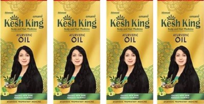 Kesh King Ayurvedic Scalp and Hair Medicinal Hair Oil (100 ml) pack of 4 Hair Oil(100 g)