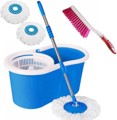 V-MOP Classic Magic Bucket Mop- 360 Degree Self Spin Cleaning Wringing BP7 Mop Set, Mop, Cleaning Wipe, Bucket, Dustbin, Mop