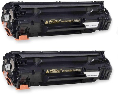 PRODOT PLH 88 Univ. - Pack of 2 Laser Cartridge for HP CB435A/CB436A/CB388A Canon 712/912/925 Black Ink Toner