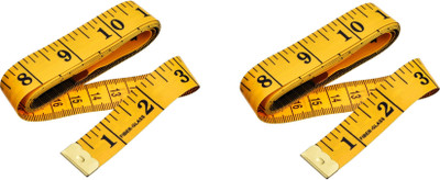 Trendmakerz 1.50 Meter 150 CM Pack of 2 Good Quality Cloth Object Body Measuring Measurement Tape(150)