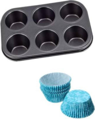 Perfect Pricee Silicone Cupcake/Muffin Mould 6(Pack of 2)