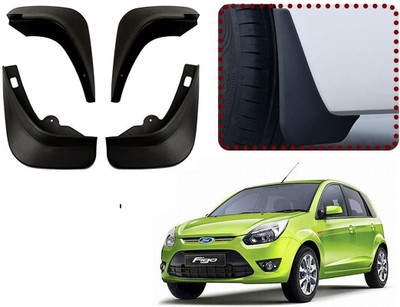 Auto Kite Front Mud Guard, Rear Mud Guard For Ford Figo 2010(Black)