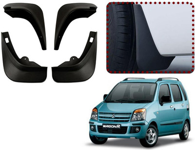Auto Kite Front Mud Guard, Rear Mud Guard For Maruti WagonR 2006(Black)