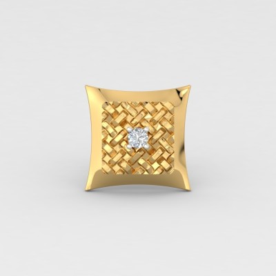 ShipJewel Yellow Gold 18kt Diamond Stud Earring