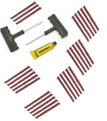 De AUTOCARE Universal Car & Bike 28 Rubber Strips Plugs Tubeless Flat Tyre Tubeless Tyre Puncture Repair Kit