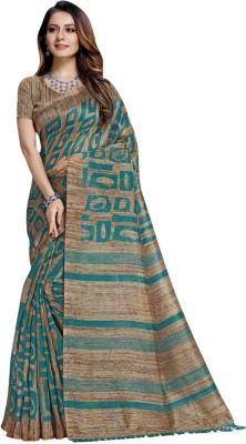 Rajnandini Printed Daily Wear Art Silk Saree(Blue)