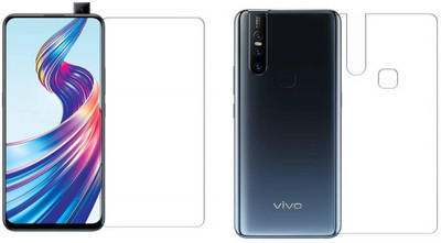 ELEF Front and Back Screen Guard for Vivo 15 0.2MM Flexible Fiber Tempered Glass Screen Protector With 9H Hardness(Pack of 1)