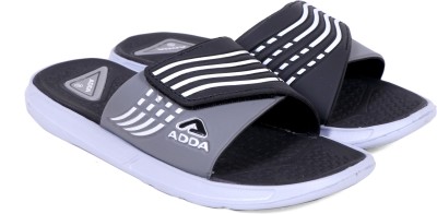 Adda Men Slides(Black, Grey , 7 UK/India)