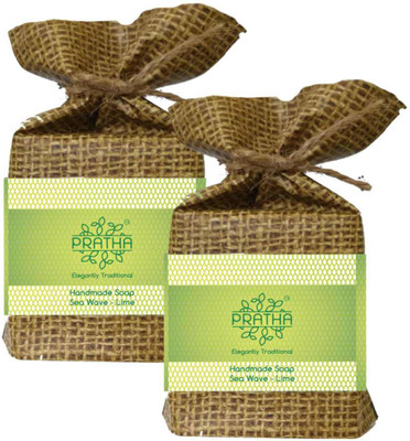 PRATHA HANDMADE SOAP - Sea Waves with Lime - PACK OF 2(2 x 100 g)
