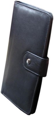 ABYS Genuine Leather Black Card Holder(Black)