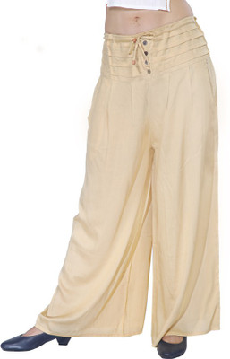 PURPURA Regular Fit Women Beige Trousers