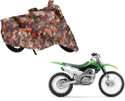 Auto Kite Waterproof Two Wheeler Cover for Kawasaki(X1, Green, Orange)