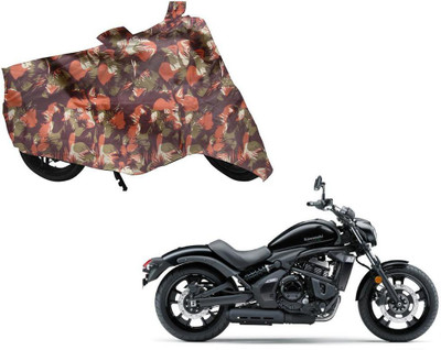Auto Kite Waterproof Two Wheeler Cover for Kawasaki(V 150, Green, Orange)