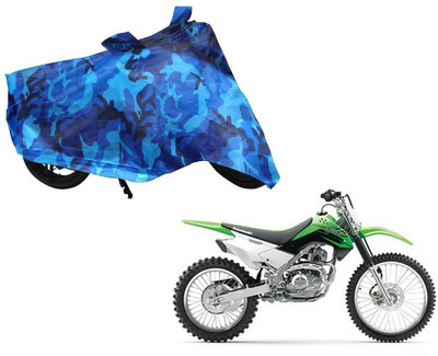 Auto Kite Waterproof Two Wheeler Cover for Kawasaki(X1, Blue)