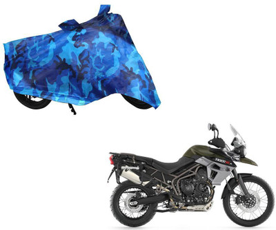 Auto Kite Waterproof Two Wheeler Cover for Triumph(Tiger 800 XCA, Blue)