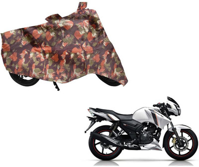 Auto Kite Two Wheeler Cover for TVS(Apache RTR 160, Green, Orange)