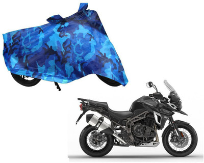 AUTO PEARL Two Wheeler Cover for Triumph(Trigger, Blue)