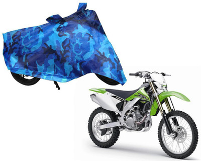 Auto Kite Waterproof Two Wheeler Cover for Kawasaki(X1, Blue)