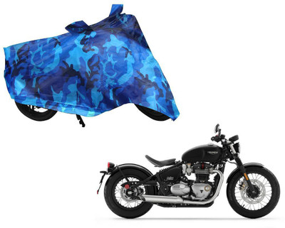 AUTO PEARL Two Wheeler Cover for Triumph(Bobber 350, Blue)