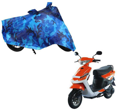 Auto Kite Waterproof Two Wheeler Cover for Indus(Yo Style, Blue)