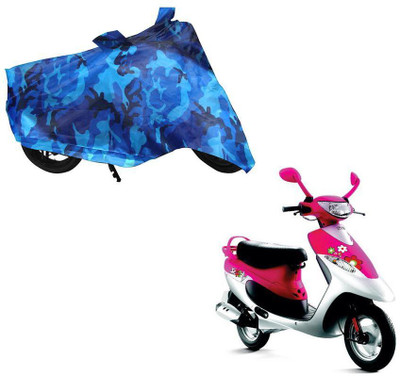 Auto Kite Waterproof Two Wheeler Cover for TVS(Pantero, Blue)